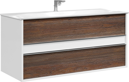 Тумба с раковиной Clarberg Evolution 120 крафт темный