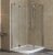 Душевой уголок Vegas Glass AFS-F Lux 110*100 08 01 R профиль глянцевый хром, стекло прозрачное
