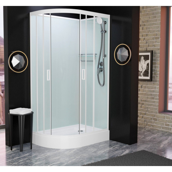 Душевая кабина Frank F412R White без крыши