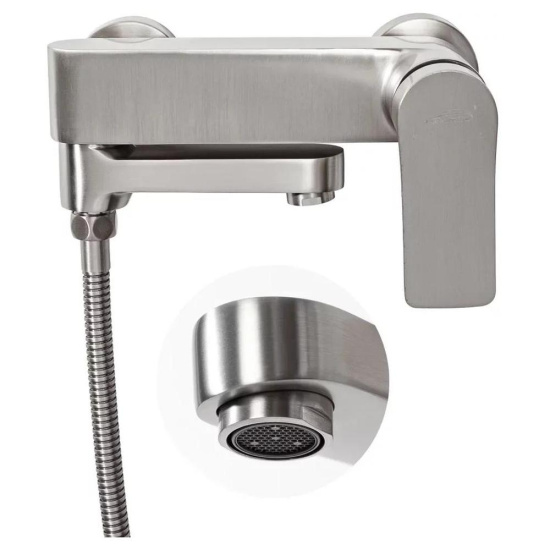 Смеситель для ванны Hansberge H4010NK, никель