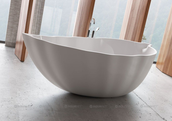 Ванна из искусственного камня Aquanet Blossom V8 193x88 см. матовая