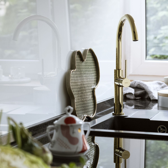 Смеситель для кухни Omnires Tula TL6050GL золото