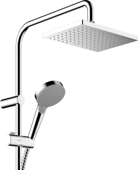 Душевая стойка Hansgrohe Vernis Shape 26282000 Showerpipe 230 1jet Reno