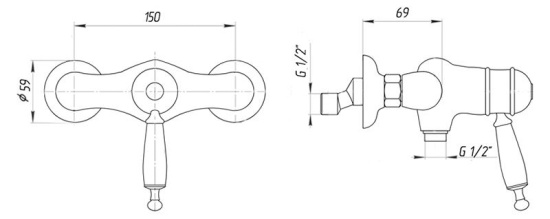 Смеситель для душа Migliore Oxford ML.OXF-6339 Do