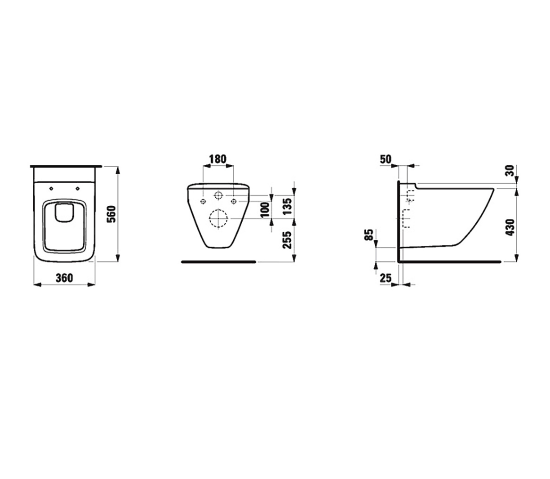 Унитаз подвесной Laufen Palace 2070.0.000.000.1