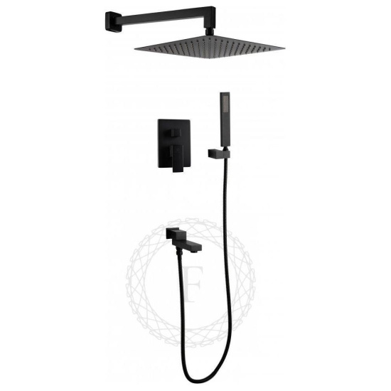 Душевая система Filarete Fing FL1040BL, черный