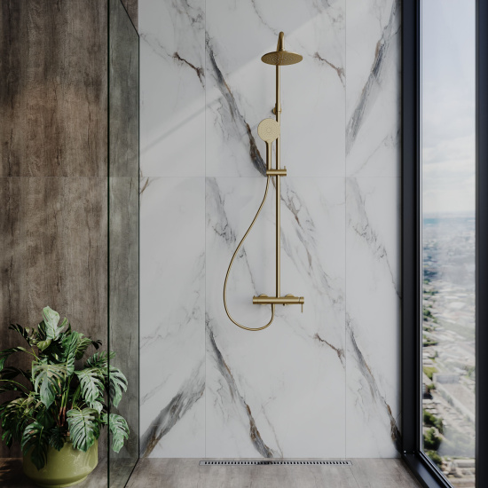 Душевая стойка AQUAme AQM8011BG