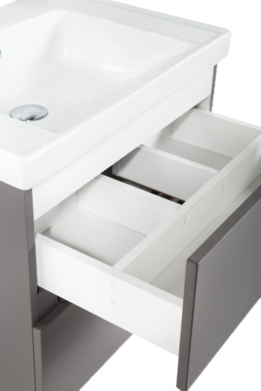 Мебель для ванной Art&Max Techno 90 подвесная, смоки софт