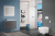 Мебель для ванной Villeroy & Boch Finion 80 anthracite matt lacquer, с настенным освещением
