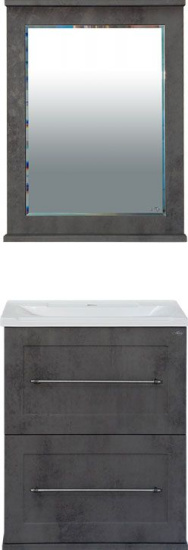 Зеркало Misty Марта 60 темный бетон