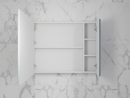 Зеркальный шкаф Style Line Стокгольм 80 графит софт