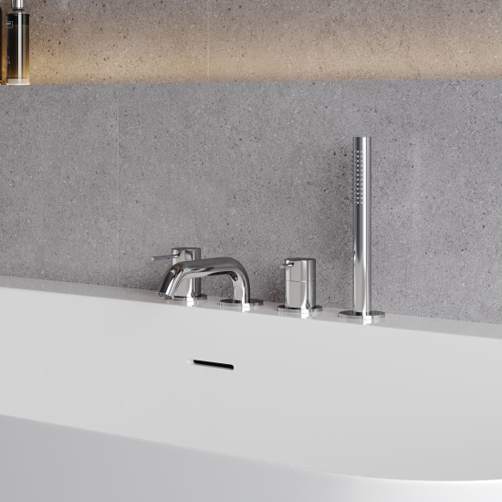 Смеситель на борт ванны AQUAme Siena AQM6219CR