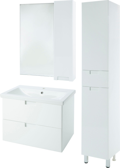 Зеркало Bellezza Пегас 80 R белое