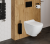Унитаз подвесной STWORKI Rotenburg WH52 безободковый + инсталляция Geberit Duofix Delta 458.124.21.1 3 в 1 с кнопкой