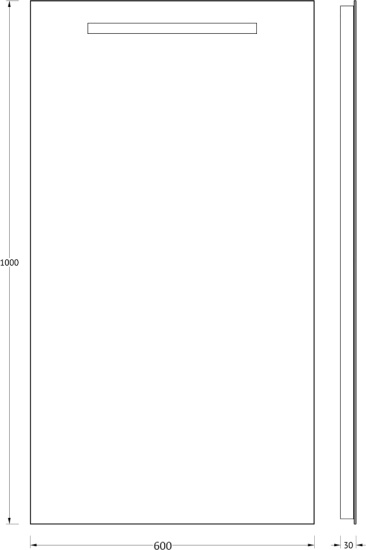 Зеркало Evoform Ledline BY 2110 60x100