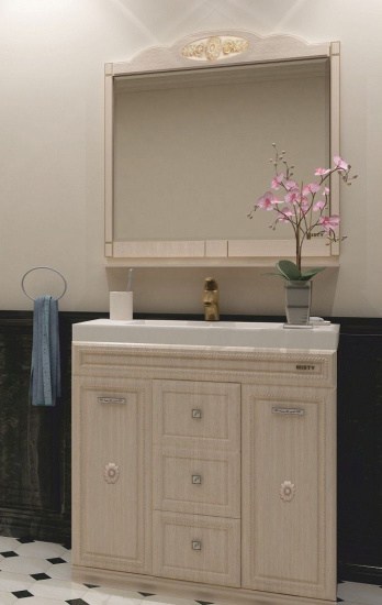 Тумба с раковиной Misty Roma 90 ясень патина