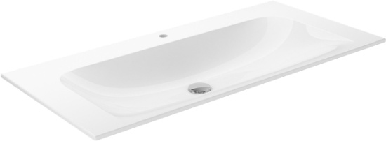 Тумба с раковиной Keuco Plan 100 см, белая