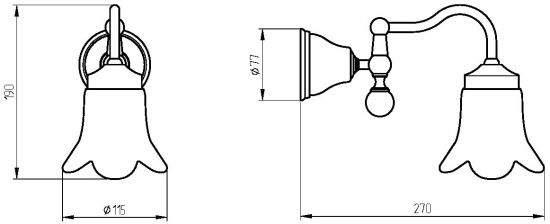 Светильник Migliore Provance 17676 хром