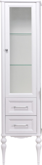 Пенал ValenHouse Эстетика 40 R белый витрина, фурнитура хром