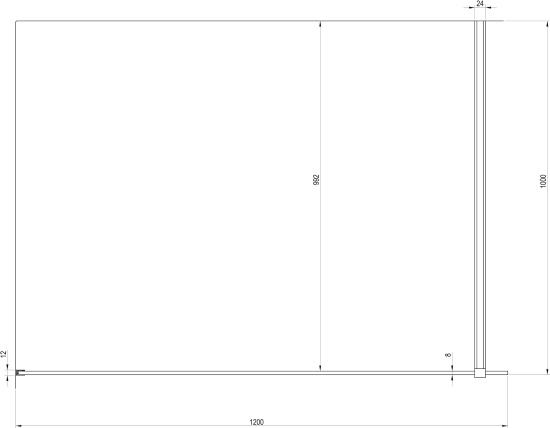 Душевая перегородка Ravak Walk-In Wall 120 + кронштейн 100 см, хром