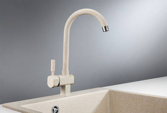 Смеситель для кухни Granula ST-31 бежевый