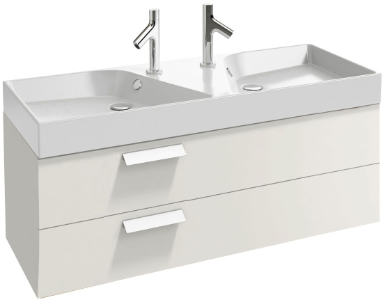 Мебель для ванной Jacob Delafon Rythmik 120 2 ящика белая