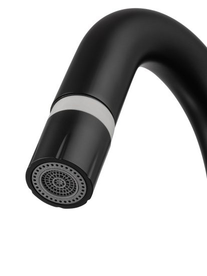 Смеситель для раковины Wonzon & Woghand WW-FE01L212-MB с выдвижным изливом