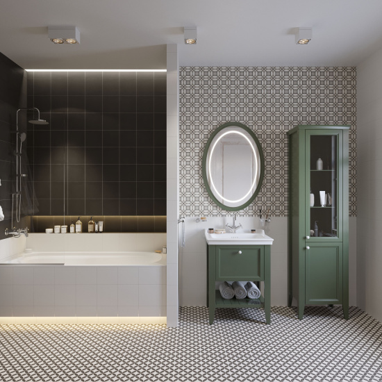 Шкаф-пенал VitrA Valarte 55 ретро зеленый R