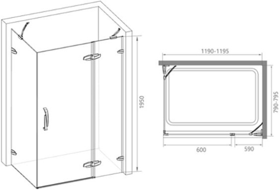 Душевой уголок RGW Safari SA-41 120х80