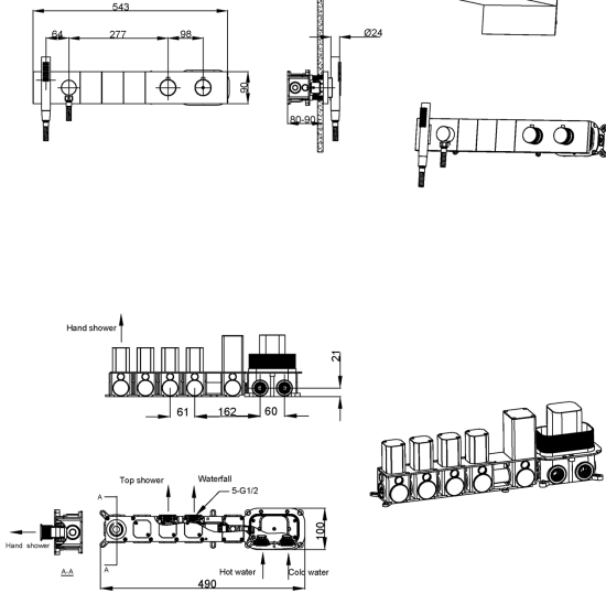 Смеситель Boheme Zodiac 133-GM