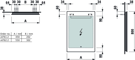 Зеркало Laufen Leelo 4.4762.2.950.144.1 55 см