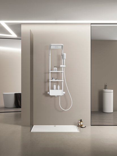 Душевая стойка AQUAme AQM8003W с термостатом