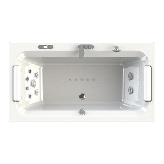 Акриловая ванна Radomir Хельга 185х100 см White с гидромассажем