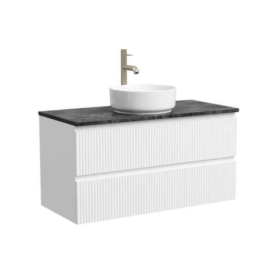Тумба с раковиной Sancos Snob R 100 Bianco SNR100W, подвесная