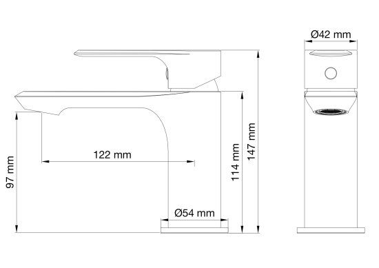 Смеситель для раковины Wonzon & Woghand Brilliant WW-88018079-CR