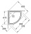 Раковина Villeroy & Boch Omnia Architectura 5374 3101 угловая, alpin Раковина Villeroy & Boch Omnia Architectura 5374 3101 угловая, alpin