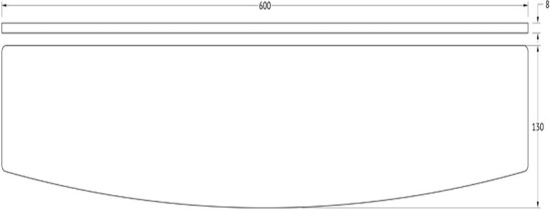 Полка Ellux Elegance ELE 033-C04 60 см