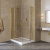 Душевой уголок Vegas Glass EFA-F LUX 110*90 09 05 L профиль золото глянцевое, стекло бронза