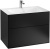 Мебель для ванной Villeroy & Boch Finion 80 black matt lacquer, с настенным освещением