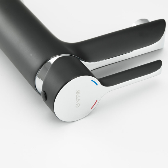 Смеситель для раковины Gappo G1003-6, черный