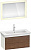 Мебель для ванной Duravit White Tulip 105 2 ящика, американский орех, белый шелковисто-матовый