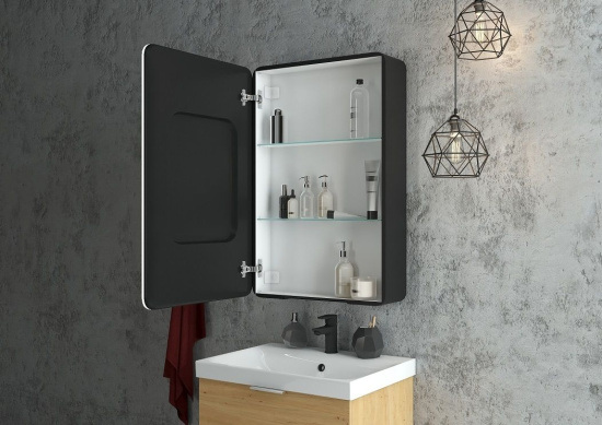 Зеркало-шкаф Art&Max Lecce 57 L с подсветкой