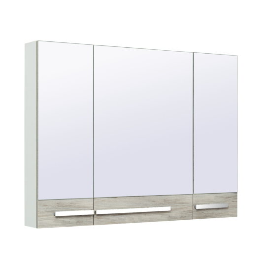 Тумба с раковиной Runo Вудлайн 100 скандинавский дуб, раковина Moduo 50 square