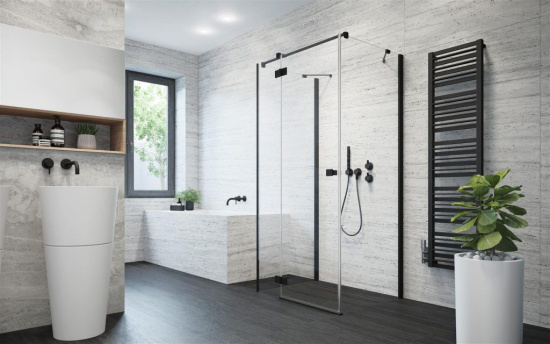Душевой уголок Radaway Essenza New Black KDJ+S 80х70 L