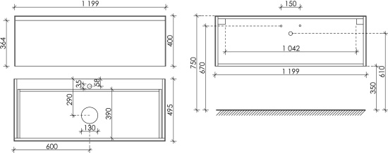Мебель для ванной Sancos Stone 120 Statuario white