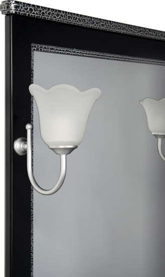 Зеркало Aquanet Валенса 110 черный краколет/серебро