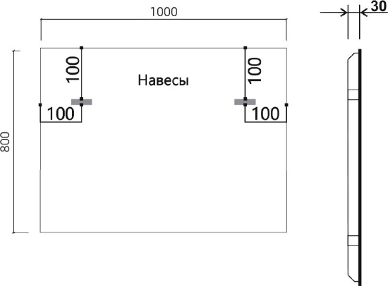 Мебель для ванной Vincea Mia 100 дуб винтаж