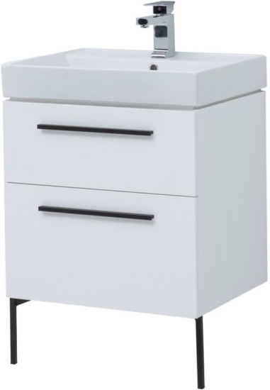 Мебель для ванной Aquanet Nova 60 2 ящика, белый глянец