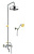Душевая стойка Fiore Margot 26CO0615 хром/золото