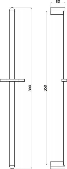 Душевая штанга BelBagno Arlie ARL-SA-CRM